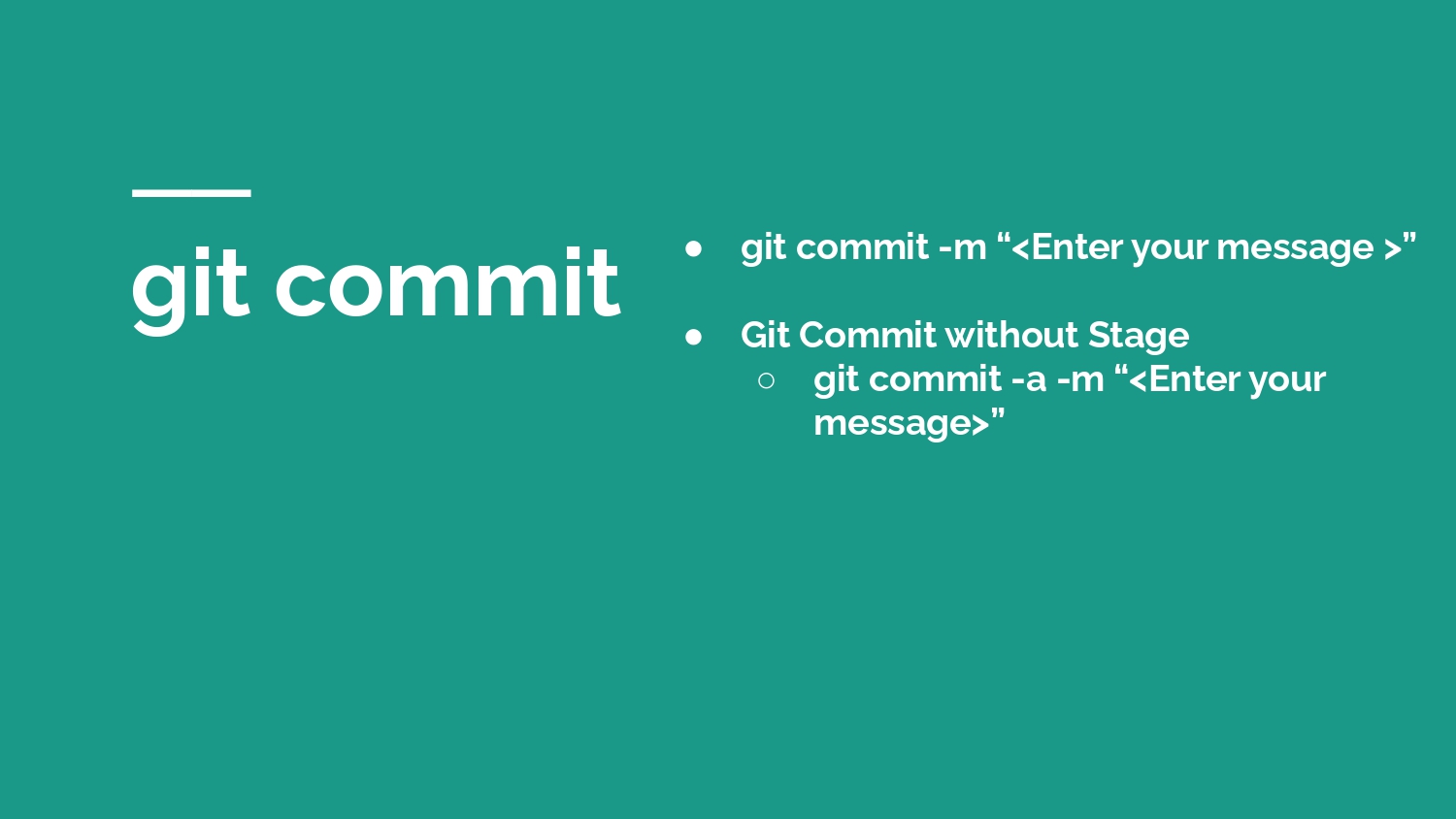 git commit