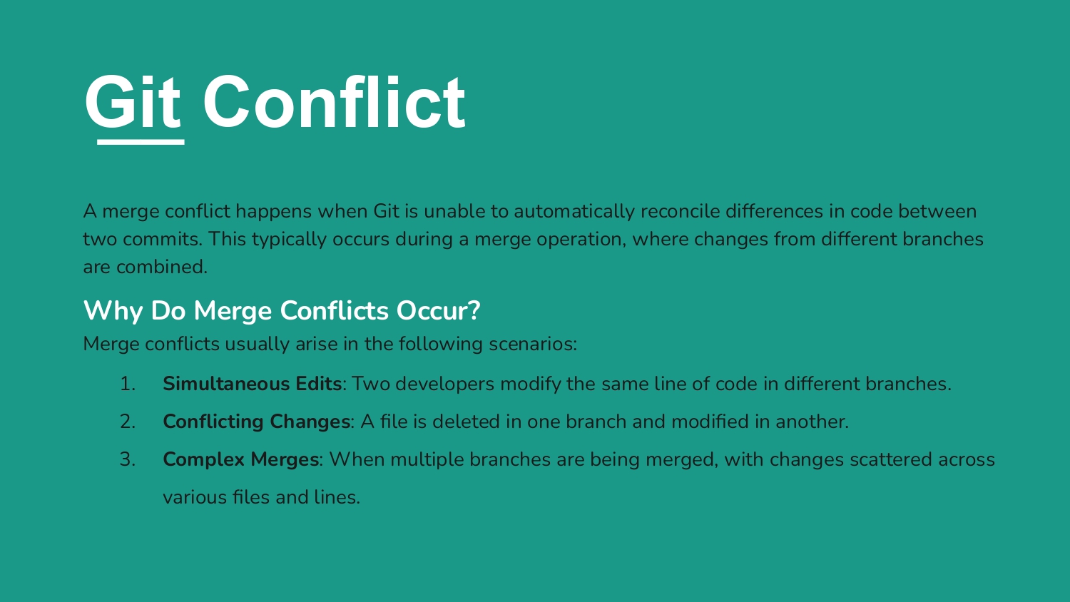 Merge conflicts